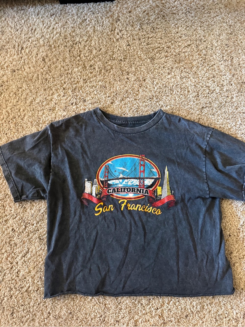 Brandy Melville Charcoal San Francisco Graphic Tee